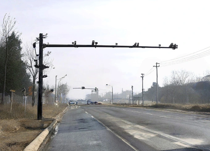 Pôle de caméra CCTV