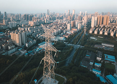 345 tour de ligne de transmission KV