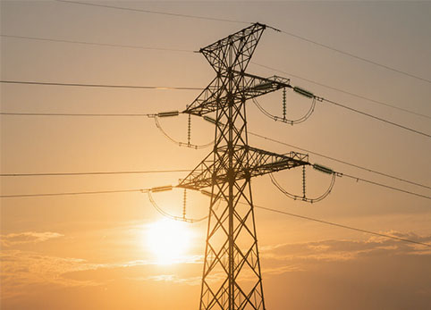 345 tour de ligne de transmission KV