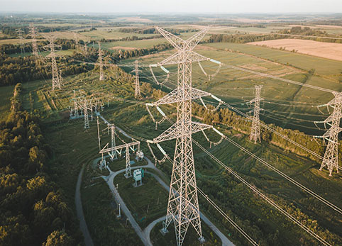 66kv power lines tower